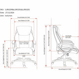 Lorell Kyros High-Back Executive Chair, Caramel Seat Color, Caramel Back Color (LLR63292) Each