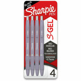 Sharpie S-Gel Fashion Barrel Gel Pen, Retractable, Medium 0.7 mm, Black Ink, Violet Barrel, 4/Pack (SAN2195670) Pack of 4