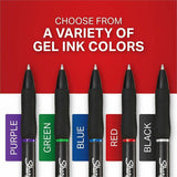 Sharpie S-Gel Fashion Barrel Gel Pen, Retractable, Medium 0.7 mm, Black Ink, Violet Barrel, 4/Pack (SAN2195670) Pack of 4