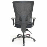 Lorell Big & Tall Mesh High-Back Chair, Fabric Seat Material, Mesh Back Material,- Black (LLR62010) Each