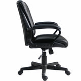 Lorell SOHO Mid-back Chair w/Armrest, Black (LLR81810) Each