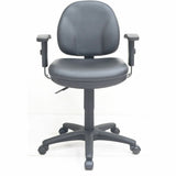 Lorell Millenia Series Pneumatic Adjustable Task Chair, Black (LLR80014) Each