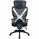 Lorell Xavier Mesh High-Back Chair with Articulating Lumbar, Black (LLR84397) Each