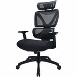 Lorell Xavier Mesh High-Back Chair with Articulating Lumbar, Black (LLR84397) Each