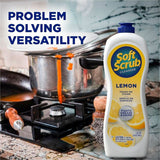Soft Scrub Total Bath/Kitchen Cleanser, 24 fl oz (0.8 quart), Fresh, Lemon Scent (DIA07224EA) Each