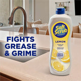 Soft Scrub Total Bath/Kitchen Cleanser, 24 fl oz (0.8 quart), Fresh, Lemon Scent (DIA07224EA) Each