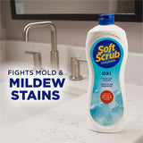 Soft Scrub Total Bath/Kitchen Cleanser, 24 fl oz (0.8 quart), Fresh Scent (DIA07226EA) Each