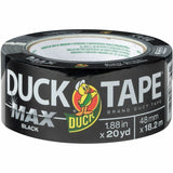 Duck Max Strength Packaging Tape, 20 yd Length x 1.88", Black, Rubber Adhesive (DUC241619) Each