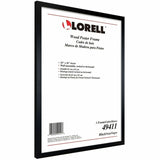 Lorell Wide Frame, 24" x 36" Frame Size, Rectangle, Wall Mountable, Vertical, Horizontal, Wood, Black (LLR49411) Each