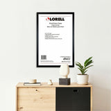 Lorell Wide Frame, 24" x 36" Frame Size, Rectangle, Wall Mountable, Vertical, Horizontal, Wood, Black (LLR49411) Each