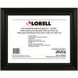 Lorell Two-toned Certificate Frame, 13" x 10.50", Black (LLR49416) Each