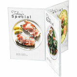 Deflecto 6-Sided Sign/Menu Holder, Support 4" x 6" Media, Clear, Plastic, Polystyrene (DEF4443) Each