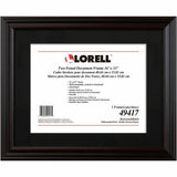 Lorell Two-toned Certificate Frame, 16" x 13", Black (LLR49417) Each