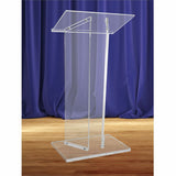 Kantek Standing Lectern, 41" x 23.60" x 16", Clear, 2 Legs, Speaker, Presentation, Assembly Required (KTKAP360) Each