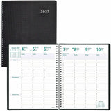 Rediform Timanager DuraFlex Appointment Book, Letter, 8½" x 11", 13-Month, Dec 2026-Dec 2027, Black, Twin Wire, Poly Cover (REDC5930V81T) Each
