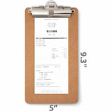 Officemate Memo/Receipt-Sized Clipboards, Storage for Receipt, Hardboard, Wood, 12/Carton (OIC83156) Case of 12