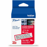 Brother P-touch Tze Label Tape, 1 27/64", Matte Silver, Laminated, Water Resistant (BRTTZES961G) Each