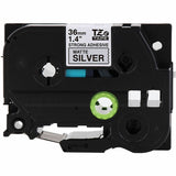 Brother P-touch Tze Label Tape, 1 27/64", Matte Silver, Laminated, Water Resistant (BRTTZES961G) Each