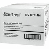 Hospeco Recycled Paper Toilet Seat Covers, 25/Carton (HOSDSQTR5M) Case of 25