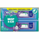 Swiffer Sweeper Wet Mop Cloths, Lavender Scent, 8" x 10", 19 Cloths/Pack, 2/Carton (PGC00743) Case of 2
