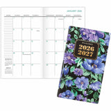 At-A-Glance Badge Floral Two-Year Monthly Planner, 3 1/2" x 6", 1" x 0.81" Block, 24-Month, Jan 2027-Dec 2028 (AAG1753F021) Each