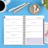 At-A-Glance Mariah Weekly Monthly Planner, 5½" x 8½", 12-Month, Jan 2027-Dec 2027, Mariah, Blue, Purple (AAG1754200) Each