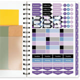 At-A-Glance Mariah Weekly Monthly Planner, 5½" x 8½", 12-Month, Jan 2027-Dec 2027, Mariah, Blue, Purple (AAG1754200) Each