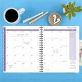 At-A-Glance Mariah Weekly Monthly Planner, Letter, 8½" x 11", 12-Month, Jan 2027-Dec 2027, Blue, Purple\ (AAG1754905) Each