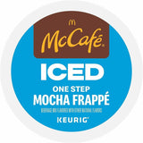 McCafe K-Cup Iced One-Step Mocha Frappe, Ice Coffee, Medium, Per Box, 24 K-Cup, Kosher, 4/Carton (GMT9845CT) Case of 96
