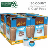 McCafe K-Cup Iced One-Step Mocha Frappe, Ice Coffee, Medium, Per Box, 24 K-Cup, Kosher, 4/Carton (GMT9845CT) Case of 96