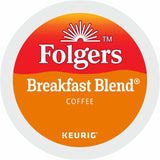 Folgers Folgers K-Cup Breakfast Blend Coffee, 0.2 oz Per Box, Light/Mild, 24 K-Cup, Kosher, 4/Carton (GMT3451CT) Case of 96