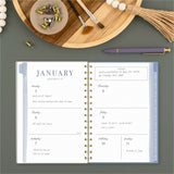 Cambridge Leah Bisch Weekly Monthly Planner, 5½" x 8½", 12-Month, Jan 2027-Dec 2027, Ciara Stripe (AAGLB42200) Each