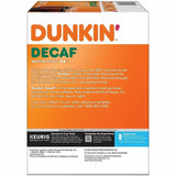 Dunkin' K-Cup Decaf Coffee, 0.3 oz Per Box, Medium, 22 K-Cup, Decaf, Original Blend, 4/Carton (GMT0317CT) Case of 88