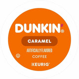 Dunkin' K-Cup Caramel Me Crazy Coffee, 0.3 oz Per Box, Medium, 22 K-Cup, Kosher, 4/Carton (GMT1277CT) Case of 88