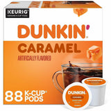 Dunkin' K-Cup Caramel Me Crazy Coffee, 0.3 oz Per Box, Medium, 22 K-Cup, Kosher, 4/Carton (GMT1277CT) Case of 88
