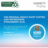 The Original Donut Shop The Original Donut Shop Iced Refreshers, Strawberry Acai, 20/Box, 4/Carton (GMT0237CT) Case of 80