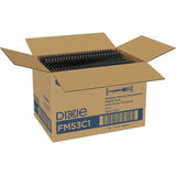 Dixie Foods Medium-Weight Disposable Fork, Black, 1000/Carton (DXEFM53C1) Case of 1000