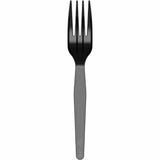 Dixie Foods Medium-Weight Disposable Fork, Black, 1000/Carton (DXEFM53C1) Case of 1000