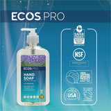 ECOS PRO Liquid Hand Soap, Lavender Scent, 17 fl oz, Pump Dispenser, 6/Carton (EOPPL96656) Case of 6