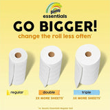 Bounty Essentials Select-A-Size, 2 Ply, 108 Sheets/Roll, 2/Pack (PGC14019PK) Pack of 2