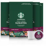 Starbucks K-Cup Sumatra Blend Coffee, Dark, 24 K-Cup, 4/Carton (SBK91281CT) Case of 96