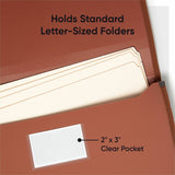 Smead TUFF Legal File Wallet, 8½" x 14", 5 1/4" Expansion, 1200 Sheets Capacity, Poly, Plastic, Rubber, Redrope (SMD73789) Each