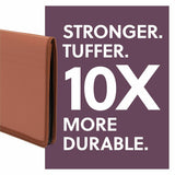 Smead TUFF Legal File Wallet, 8½" x 14", 5 1/4" Expansion, 1200 Sheets Capacity, Poly, Plastic, Rubber, Redrope (SMD73789) Each