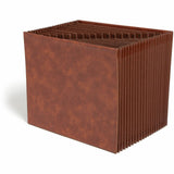 Smead TUFF Letter Expanding File, 8½" x 11", 4200 Sheets Capacity, Assorted Tab Position, Brown, 21 Pocket, 20 Divider (SMD73786) Each