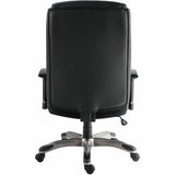 Lorell Sera High-Back Manager Chair with Height-Adjustable Arms, Black (LLR63272) Each