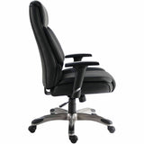 Lorell Sera High-Back Manager Chair with Height-Adjustable Arms, Black (LLR63272) Each