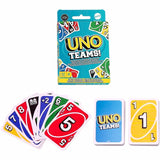 UNO Teams Card Game For Family Nights, Game Nights, Travel, Camping & Parties, Party, 2 to 4 Players (MTTHXT58) Each