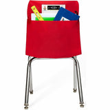 Seat Sack 1-Pocket, 15" x 2", Red, 1 Pocket(s), 1 Compartment(s), Chair, Poly Cotton (SSK10115) Each