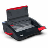 GBC CB20 CombBind Manual Punch & Bind Machine, 5.4" x 19.4" x 16.9", Black, Red, 330 Sheet(s) Bind, 20 Punch (GBC200025) Each