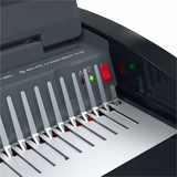 GBC CB25E CombBind Electric Punch and Bind Machine, 5.4" x 18.4" x 15.8", Black, Red, 500 Sheet(s) Bind (GBC200027) Each